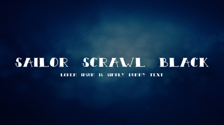 Sailor Scrawl Black Font Family
