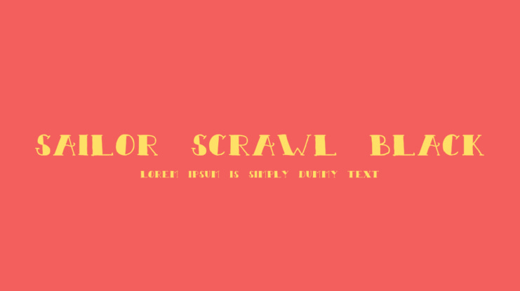 Sailor Scrawl Black Font Family