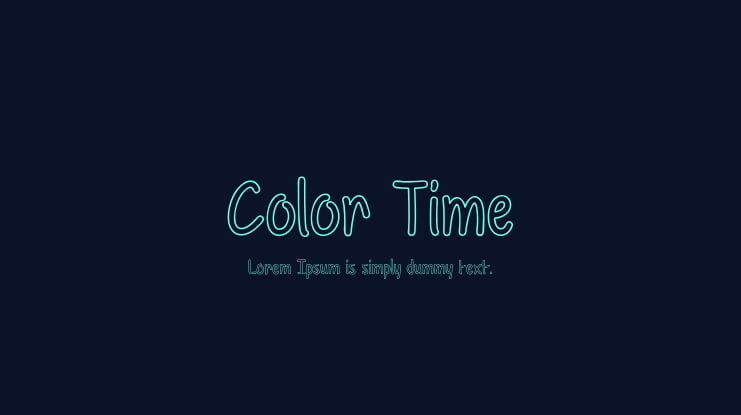 Color Time Font