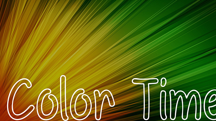 Color Time Font