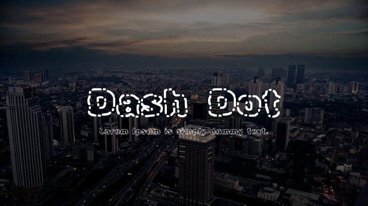 Dash Dot Font