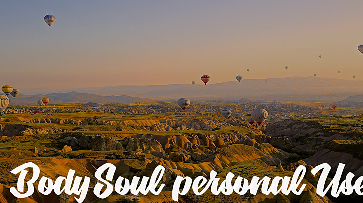 BodySoul personal Use Font