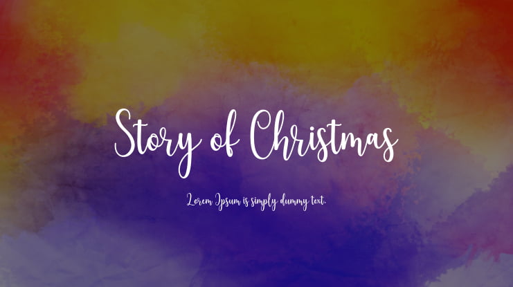 Story of Christmas Font