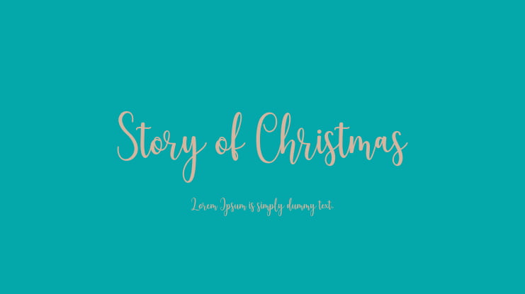 Story of Christmas Font