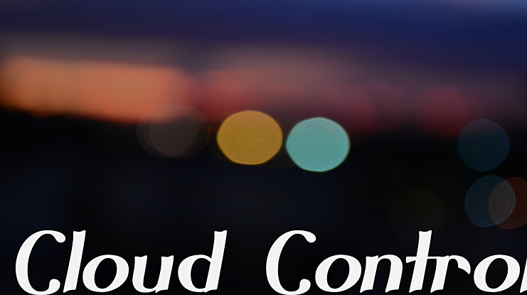 Cloud Control Font