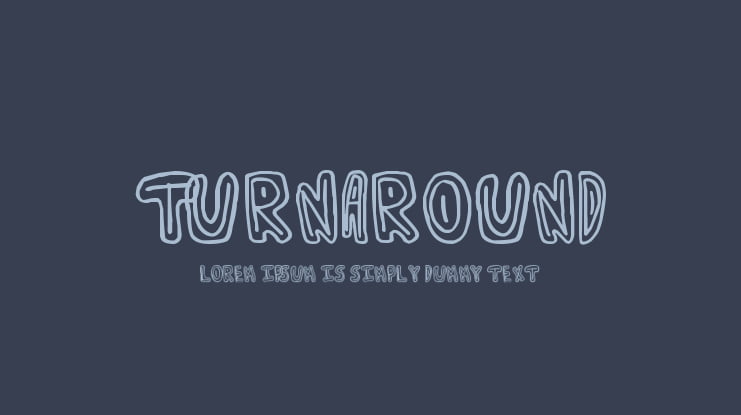 Turnaround Font