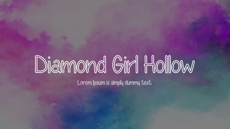 Diamond Girl Hollow Font Family