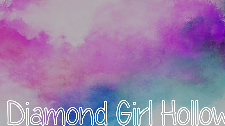 Diamond Girl Hollow Font Family