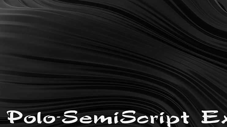 Polo-SemiScript Ex Font Family