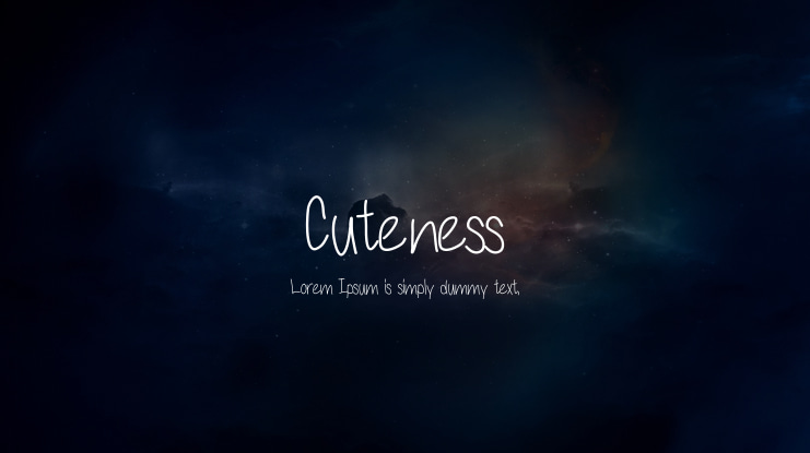 Cuteness Font