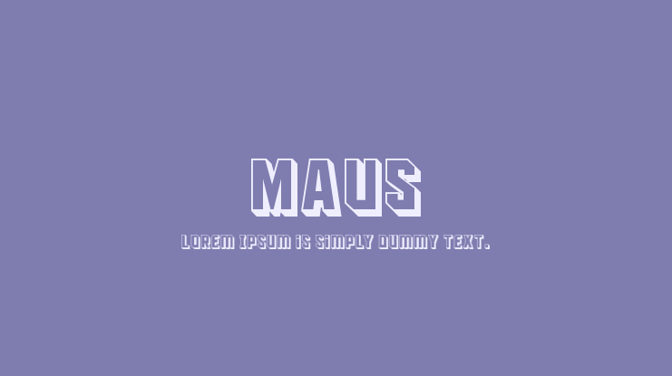 Maus Font