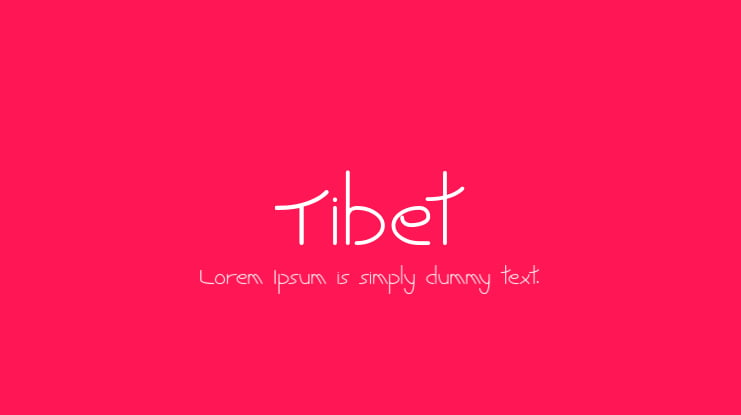 Tibet Font