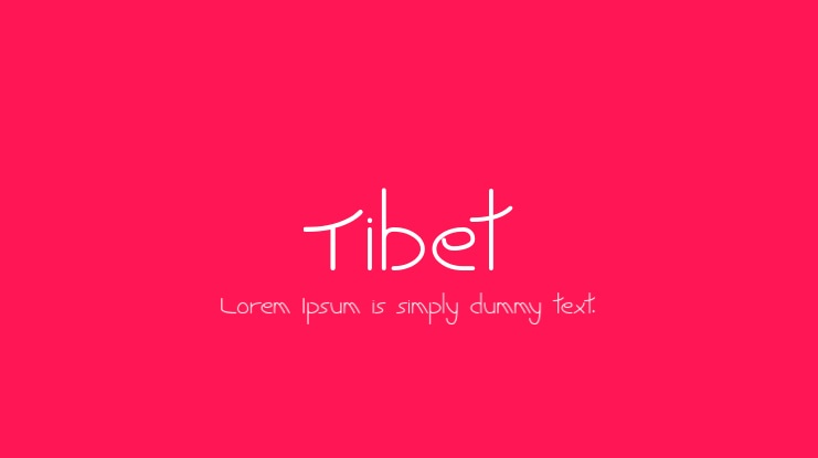 Tibet Font
