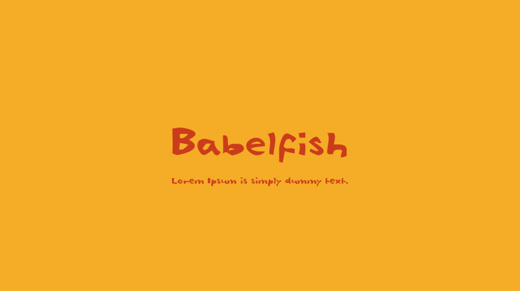 Babelfish Font