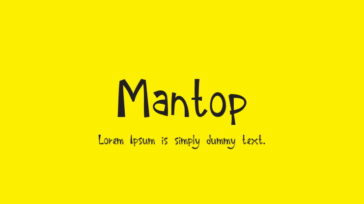 Mantop Font