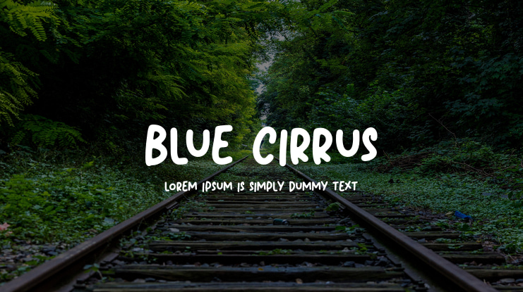 Blue Cirrus Font Family