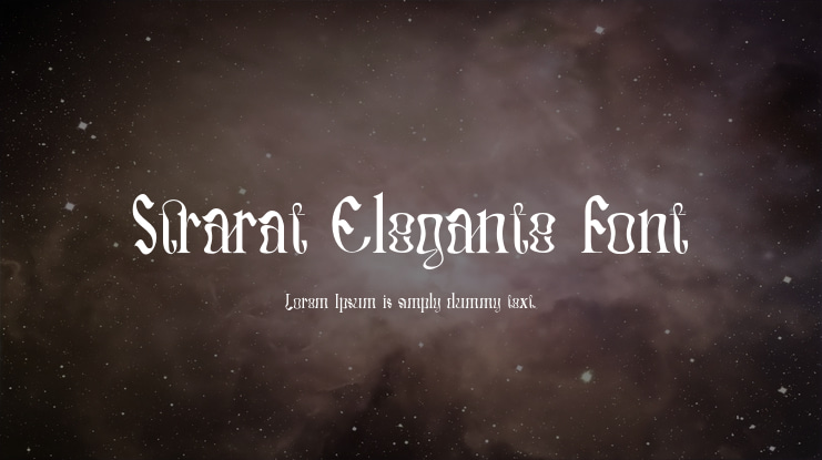 Strarat Elegante Font
