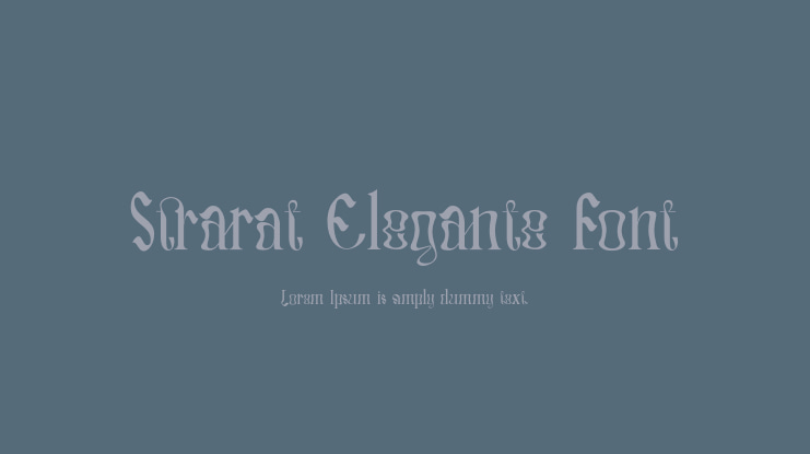 Strarat Elegante Font