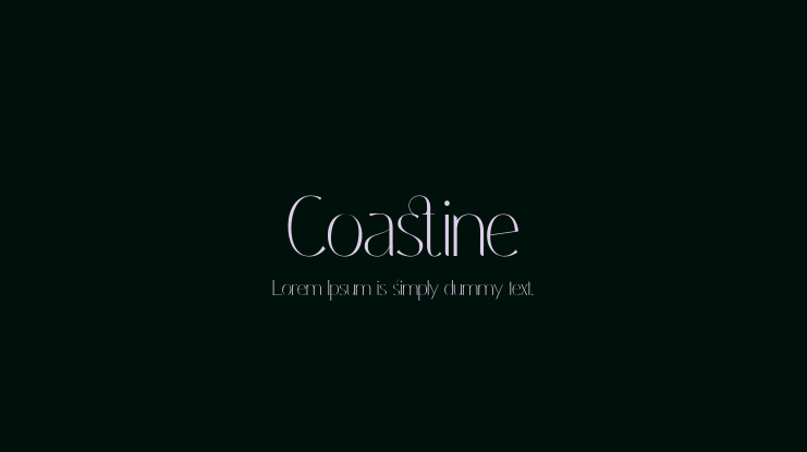 Coastine Font