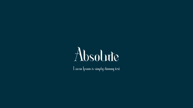 Absolute Font