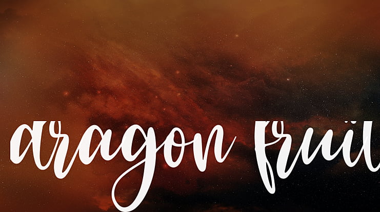 dragon fruit Font