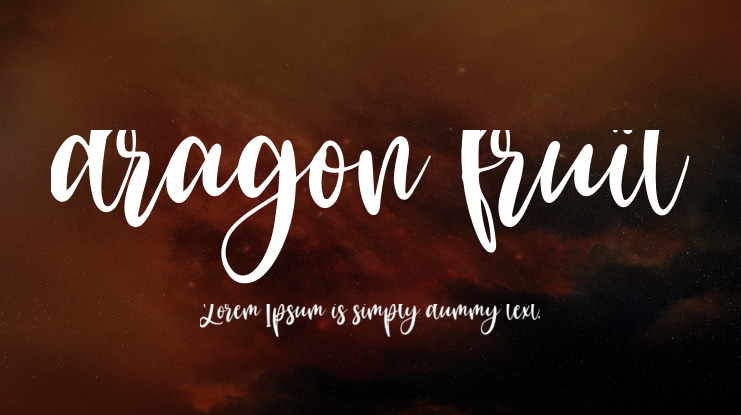 dragon fruit Font