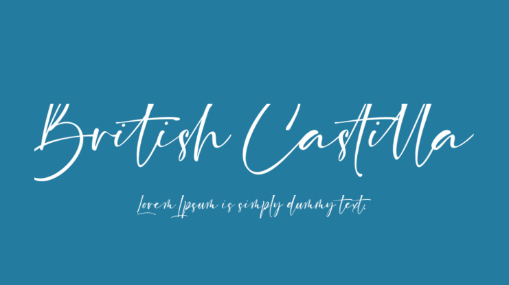 British Castilla Font