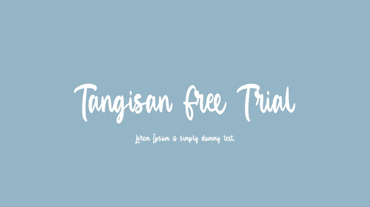 Tangisan Free Trial Font