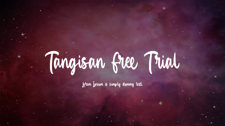 Tangisan Free Trial Font