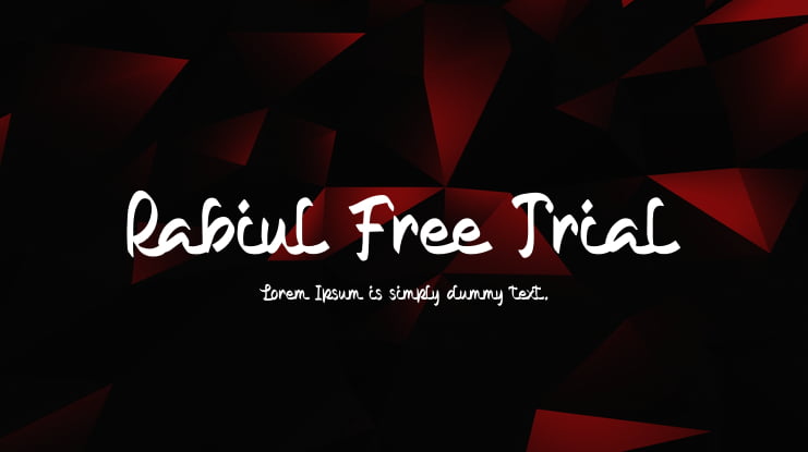 Rabiul Free Trial Font