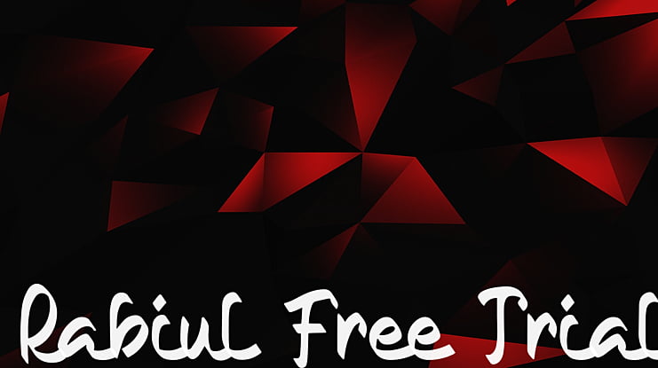Rabiul Free Trial Font