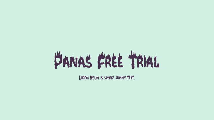 Panas Free Trial Font