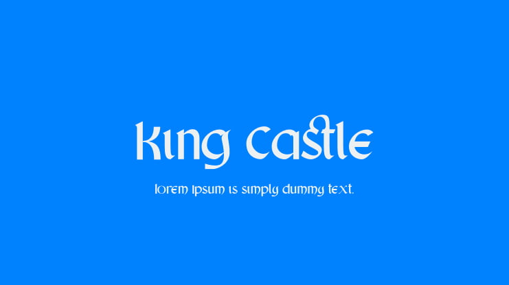 King Castle Font
