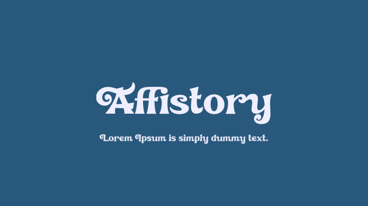 Affistory Font Family