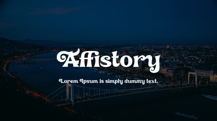 Affistory Font Family
