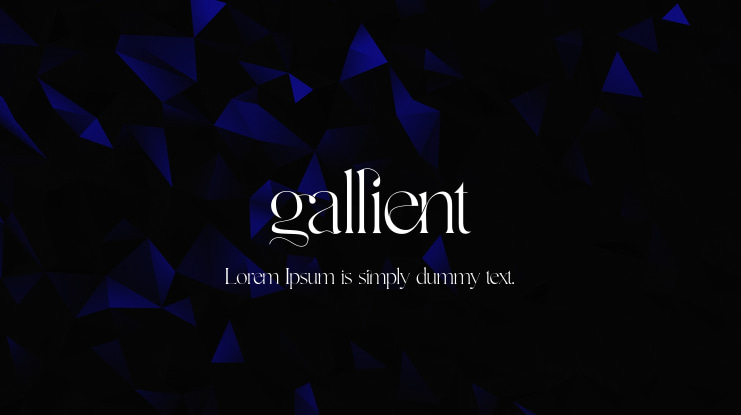Gallient Font