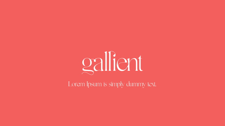 Gallient Font