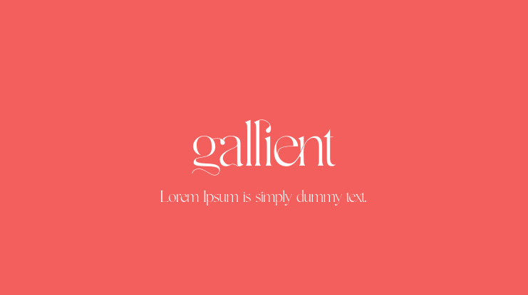 Gallient Font