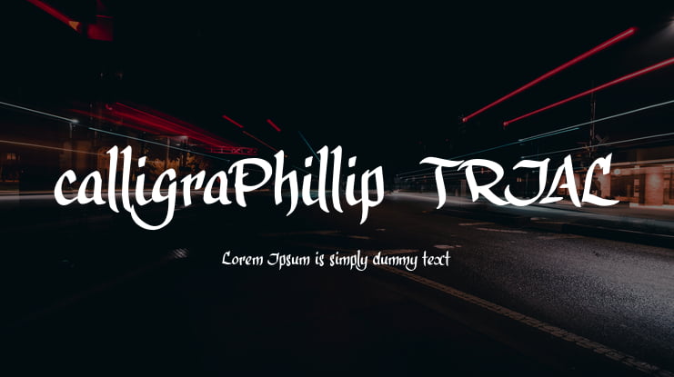 calligraPhillip_TRIAL Font