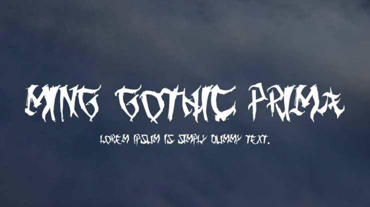 Ming Gothic Prima Font
