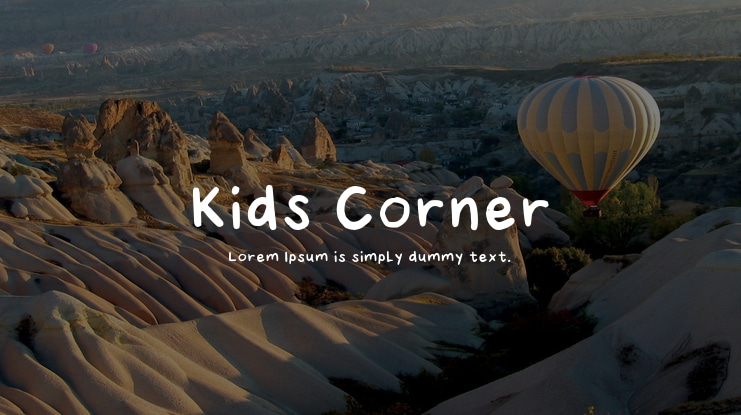 Kids Corner Font