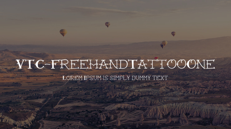 VTC-FreehandTattooOne Font