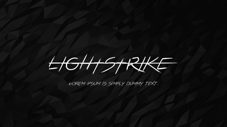 LIGHTSTRIKE Font