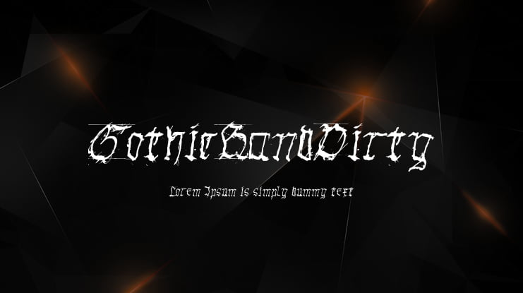GothicHandDirty Font Family