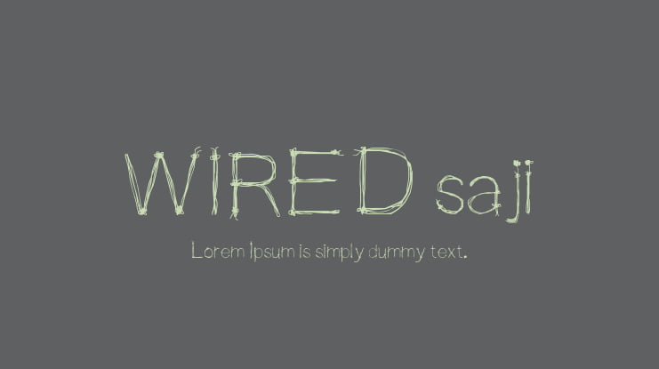 WIRED saji Font