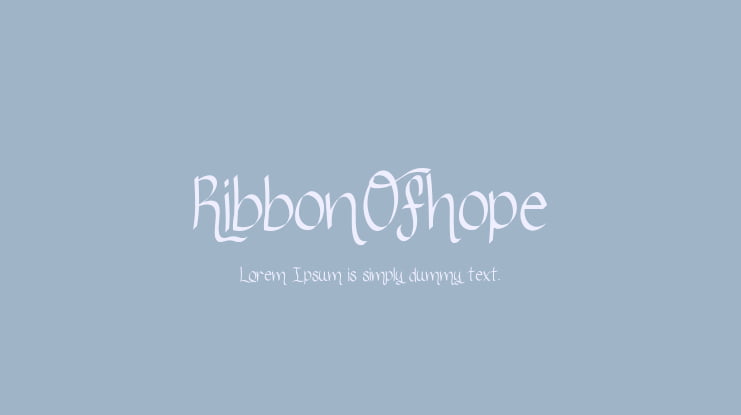 RibbonOfhope Font