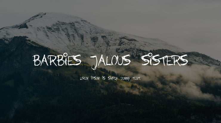 Barbies Jalous Sisters Font
