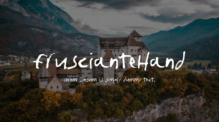 fruscianteHand Font