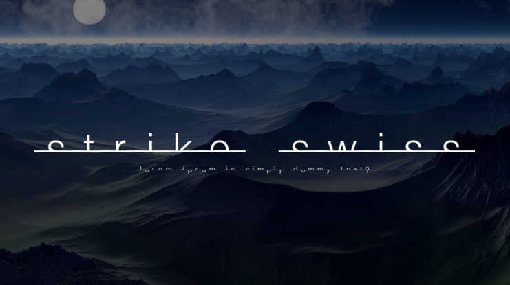 Strike Swiss Font
