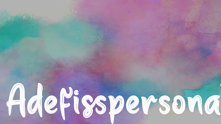Adefisspersonal Font